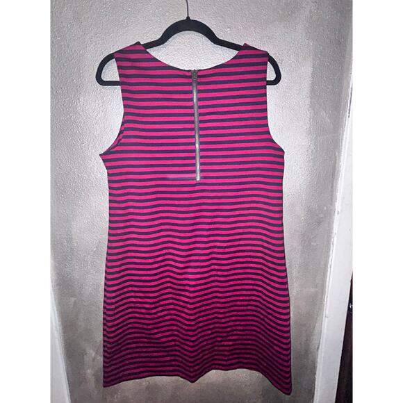 Tommy Hilfiger Nautical Preppy Studious Office Fisherman Red Navy Stripe Dress - Picture 6 of 10